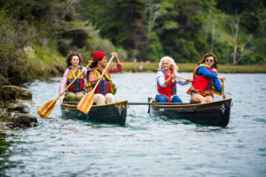 new carbon catamaran boats on big river